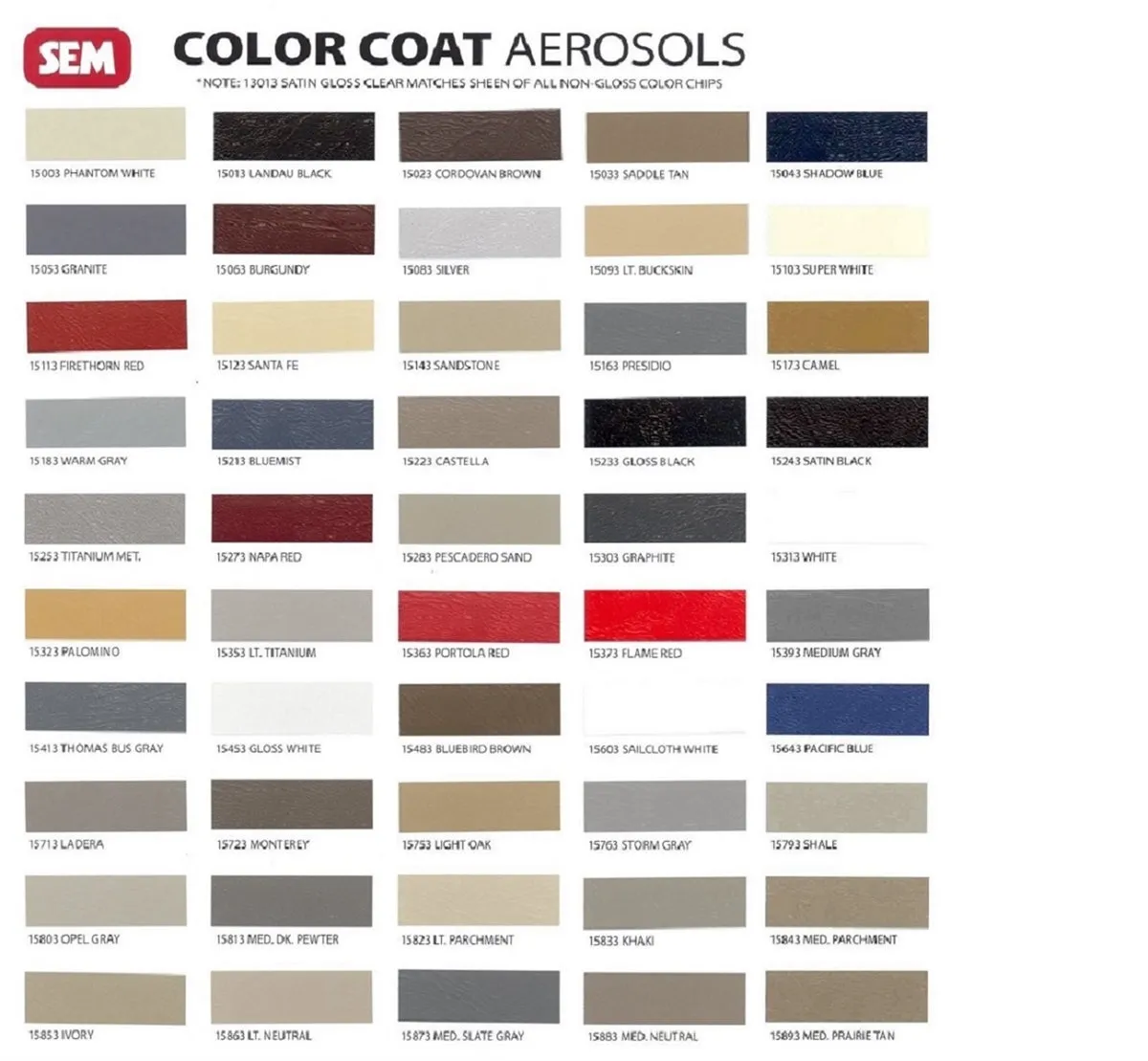 SEM COLOR COAT AUTO INTERIOR PAINT