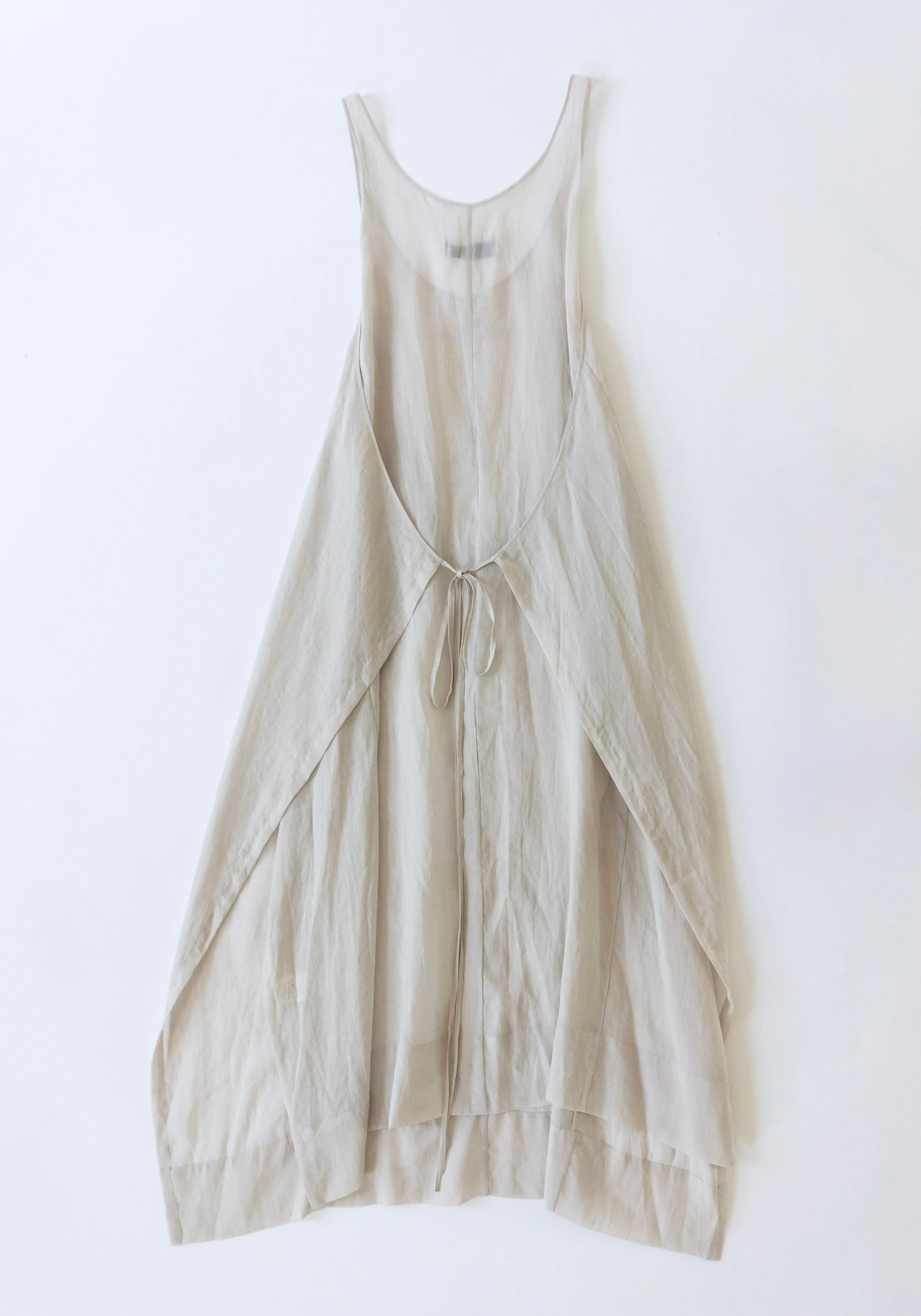 Sheer Wrap Dress in Sand