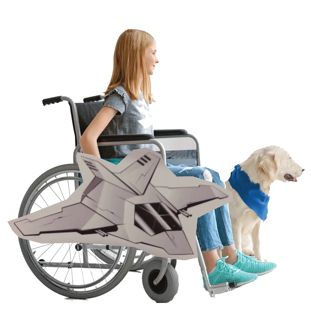 Space Cruiser C Wheelchair Costume Child's