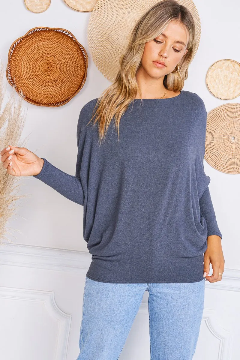 Still Got It Tunic Top - Ash Grey