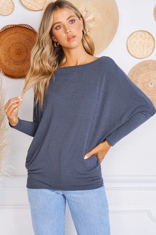 Still Got It Tunic Top - Ash Grey