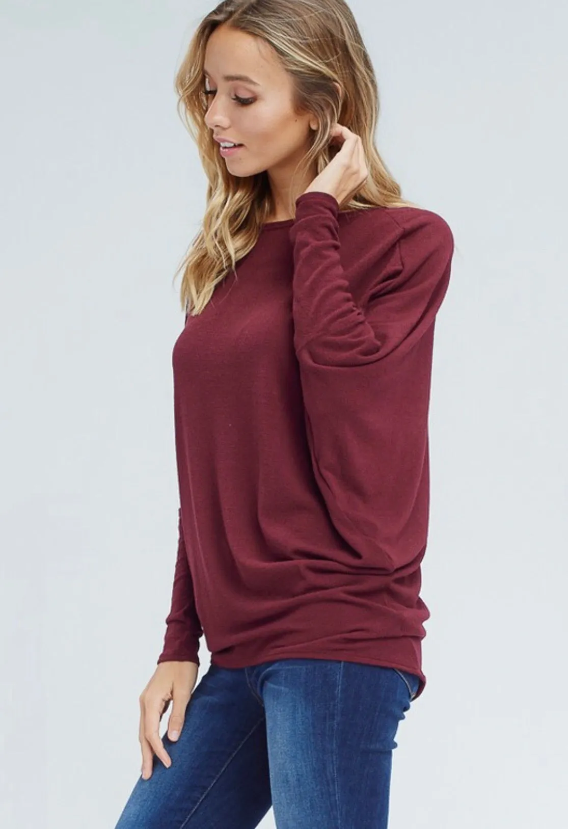 Still Got It Tunic Top  - Burgundy