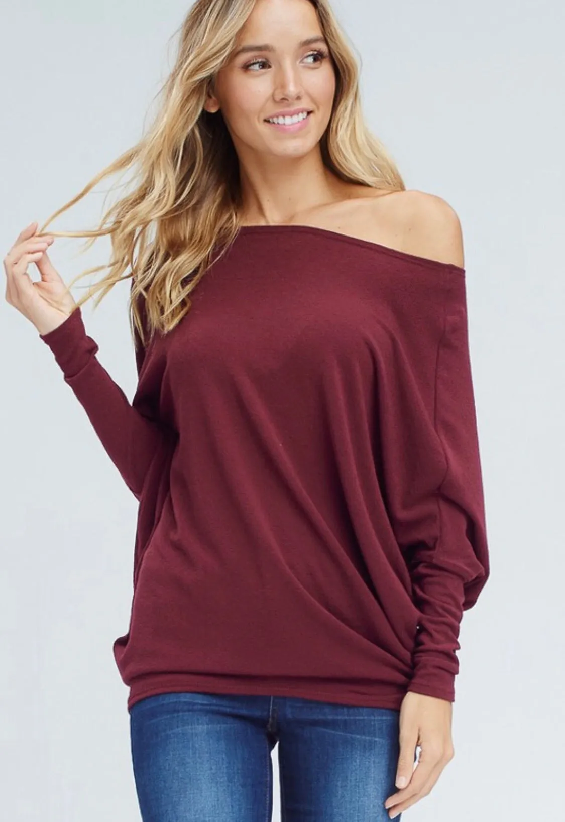 Still Got It Tunic Top  - Burgundy