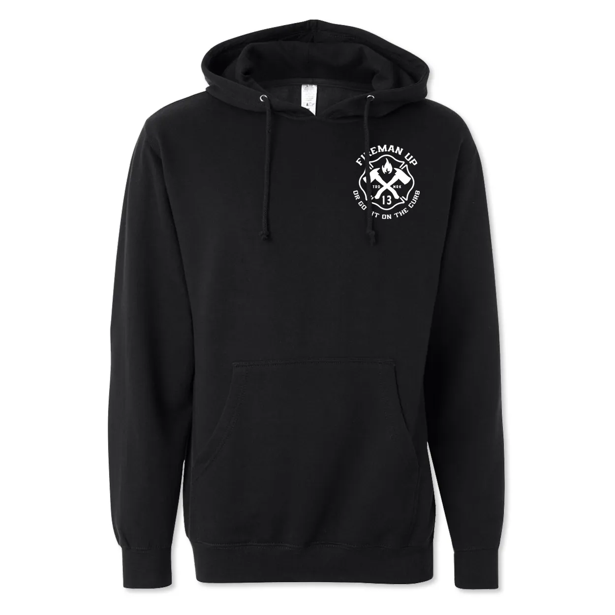 Stop Whining - Midweight Hoodie - Black with Grey and White