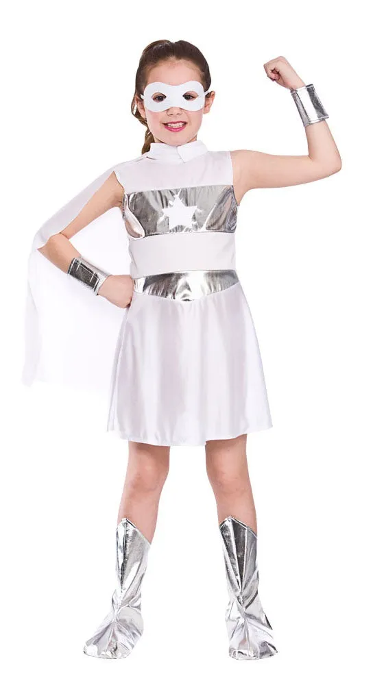 Super Hero Girl Costume - White