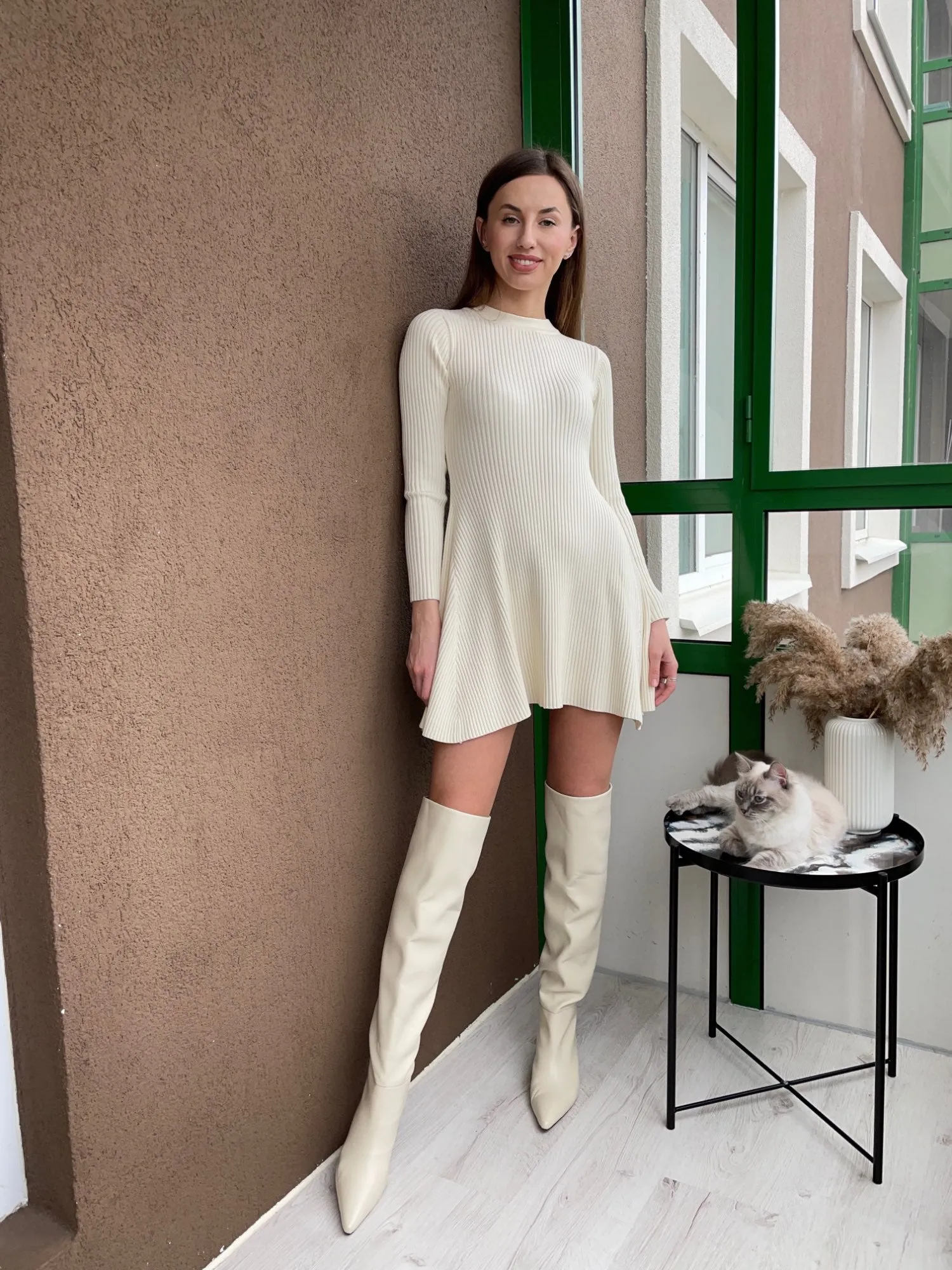 TEEK - Aline Knit Sweater Dress