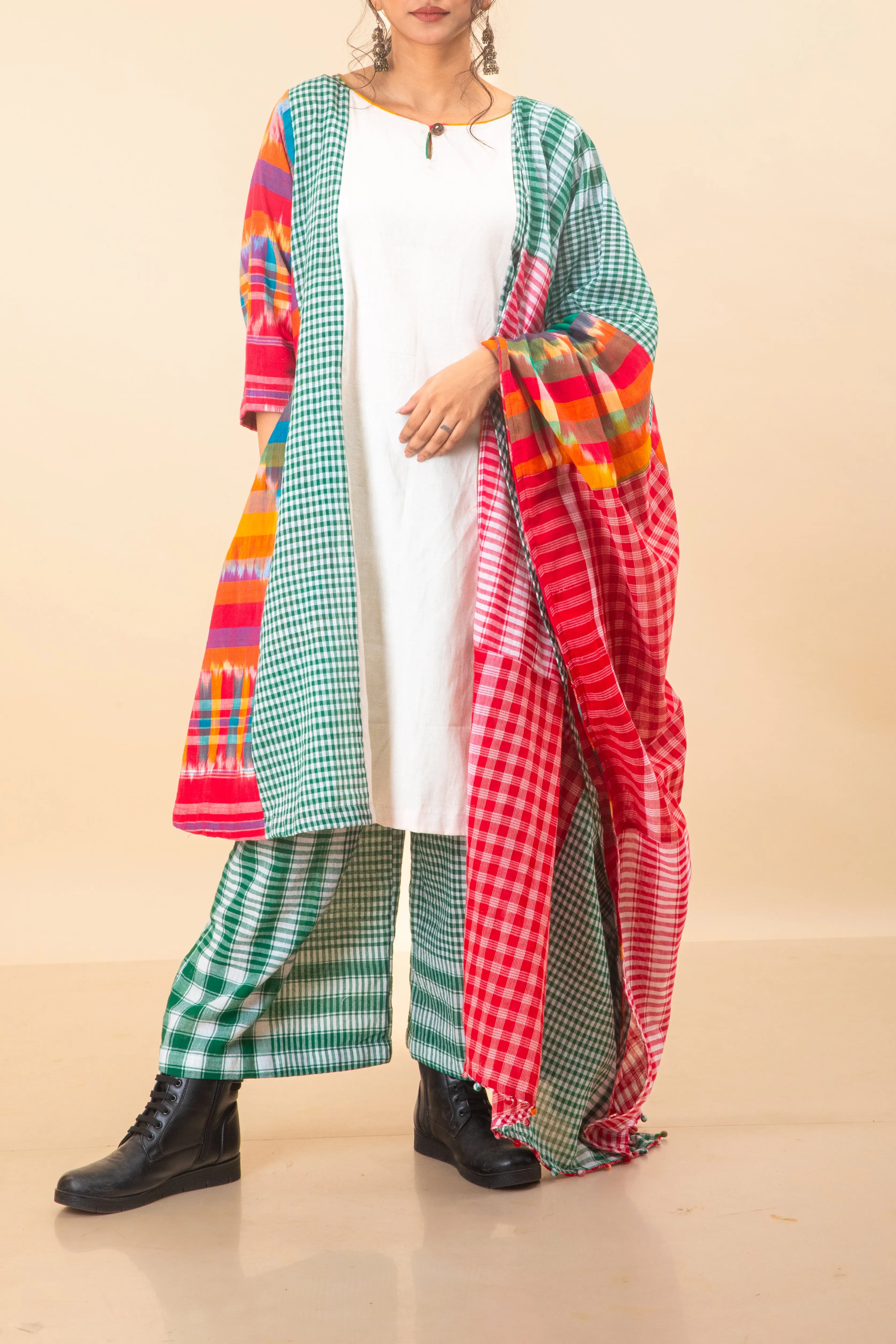 The Twirly Dress Set (Dress   Palazzo   Dupatta)