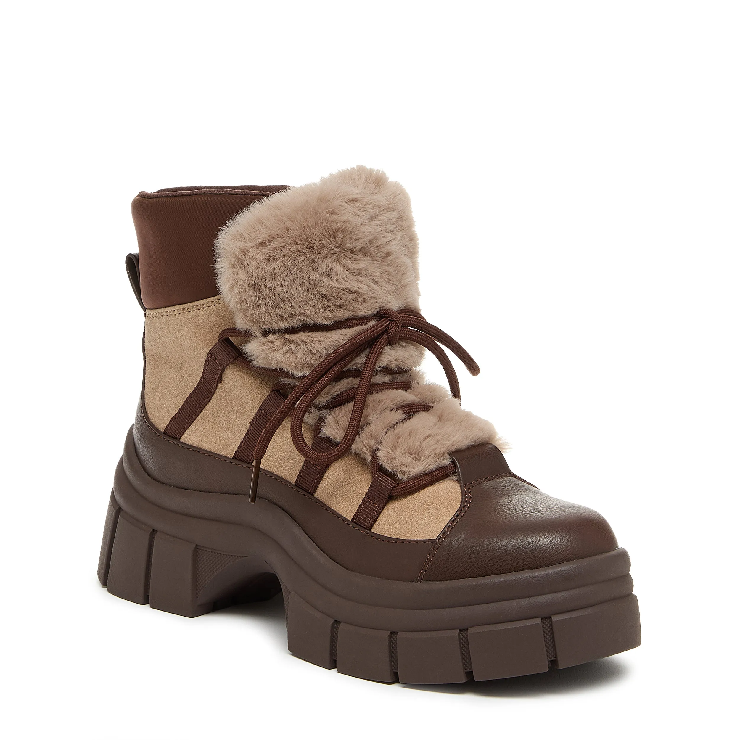 Tiger Brown Platform Bootie