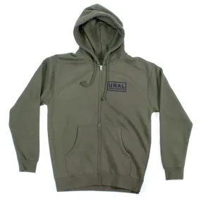 Ural Text Badge Hoodie - Army Green