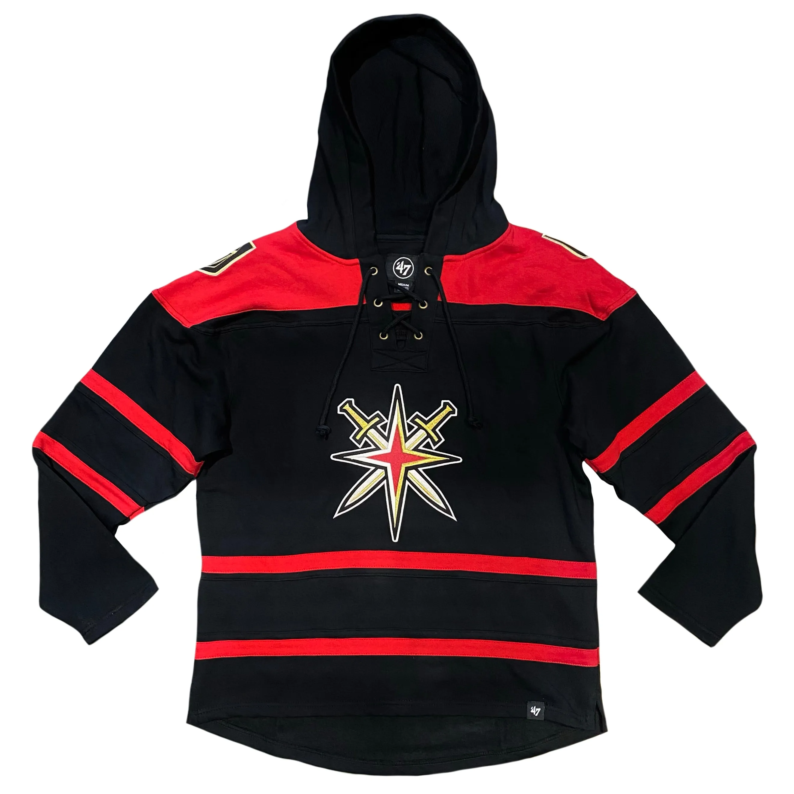 Vegas Golden Knights Men's Retro Reverse Black/Red Lacer Hood