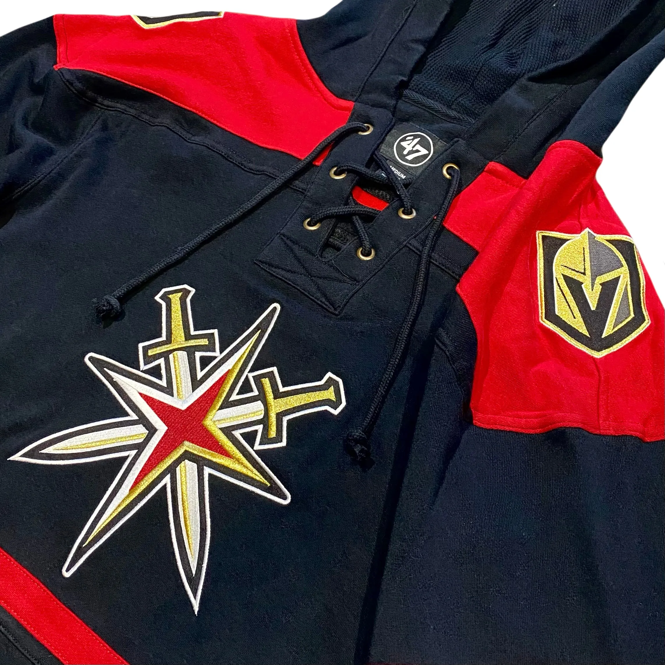 Vegas Golden Knights Men's Retro Reverse Black/Red Lacer Hood