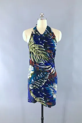 Vintage Sarong Wrap Mini Dress