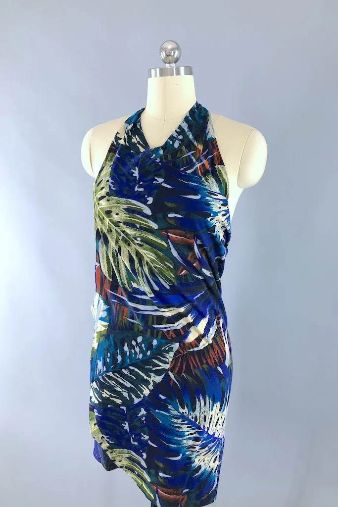 Vintage Sarong Wrap Mini Dress