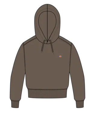 W Oakport Cropped Hoodie