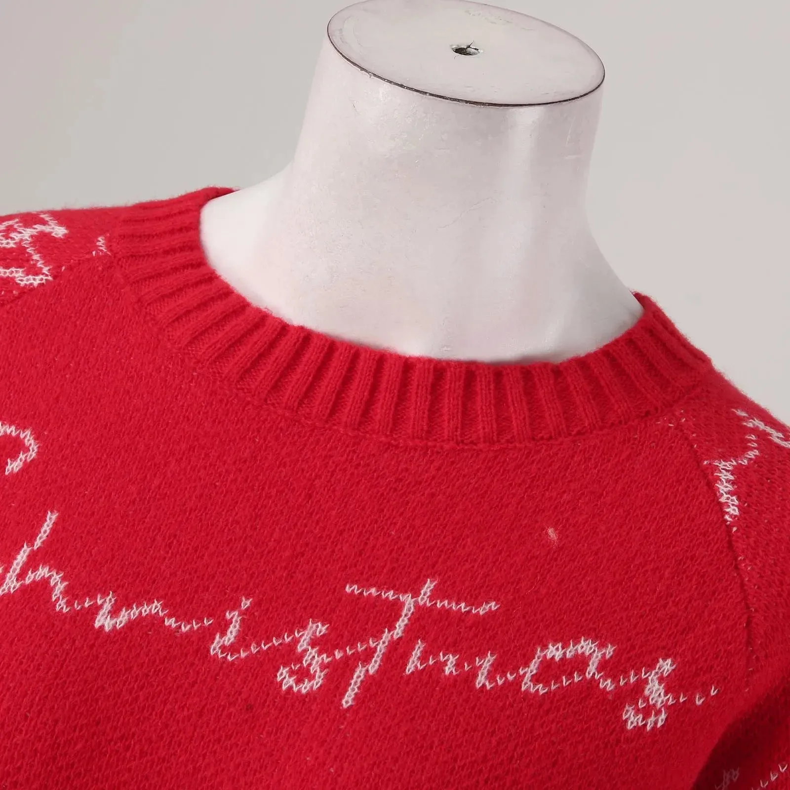 Wenkouban-Christmas Thanksgiving outfits_Elegant Full Sleeve O-Neck Casual Jacquard Dress Christmas Sweater