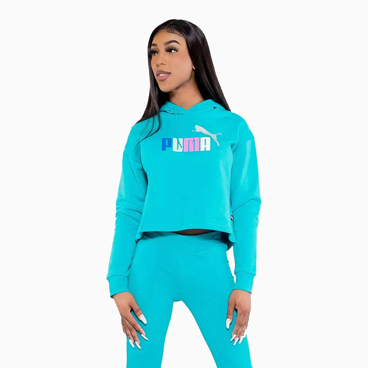 Women's Ess Cropped Logo Hoodie