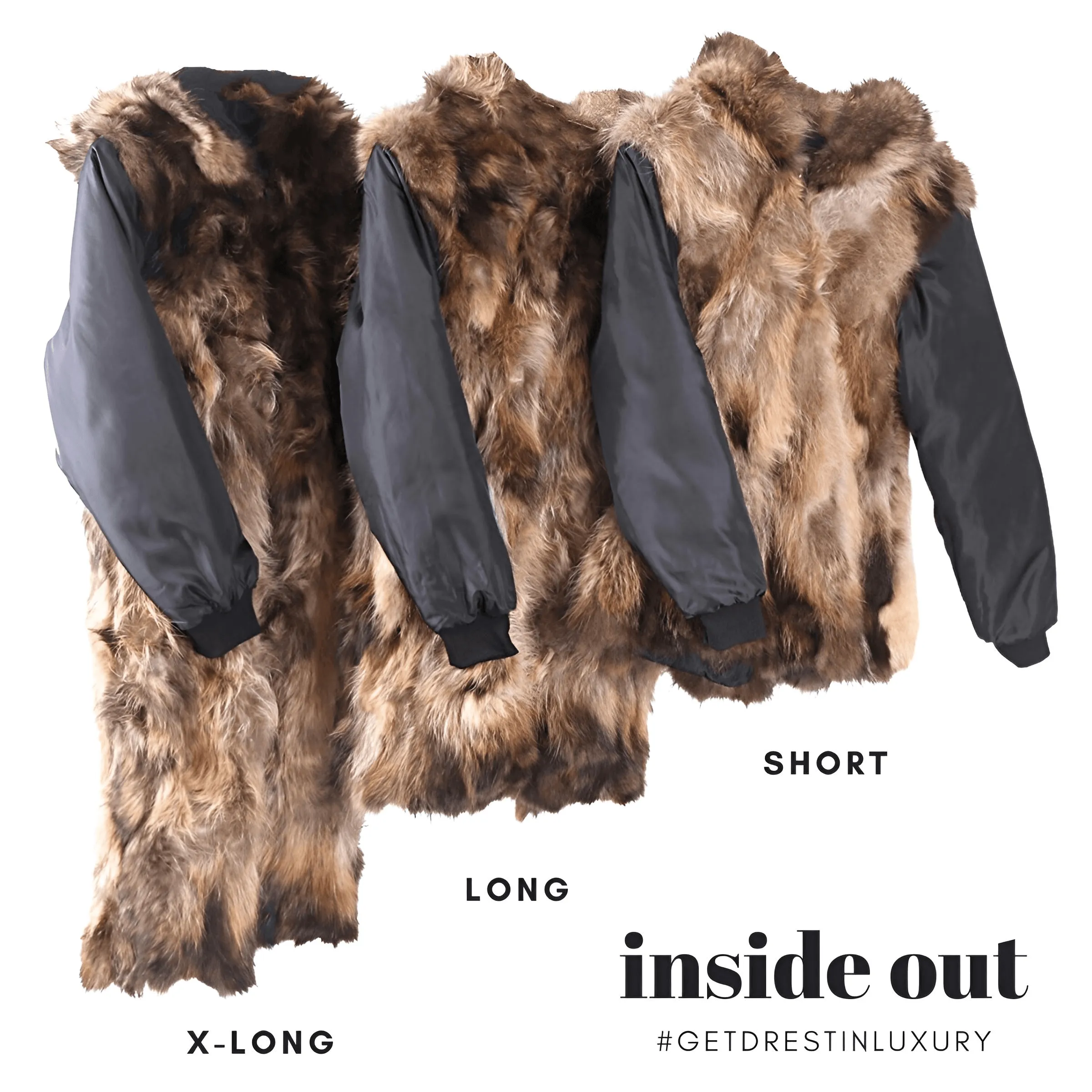 Women's Long Real Fur Coat Parka Waterproof