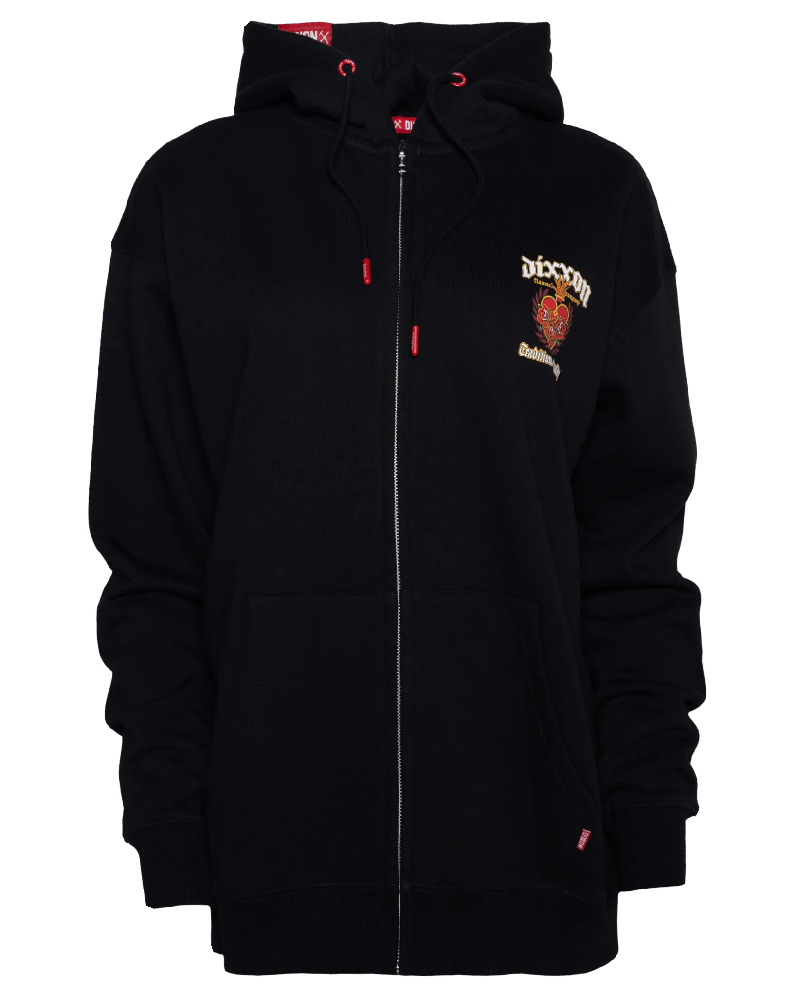 Women's Sacred Traditions of Quality Zip Up Hoodie - Black