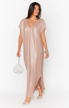 Worldly Dress ~ Champagne Glitz Knit