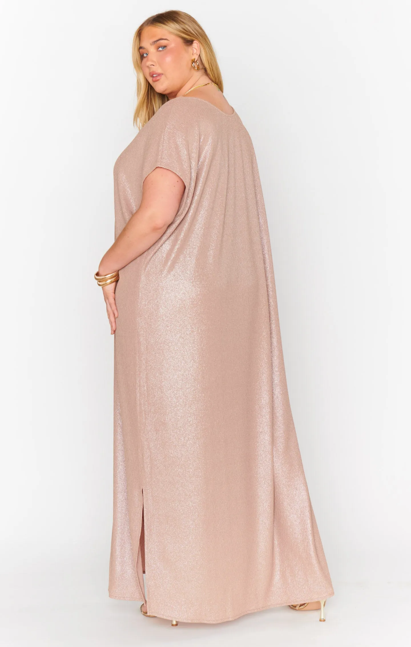 Worldly Dress ~ Champagne Glitz Knit