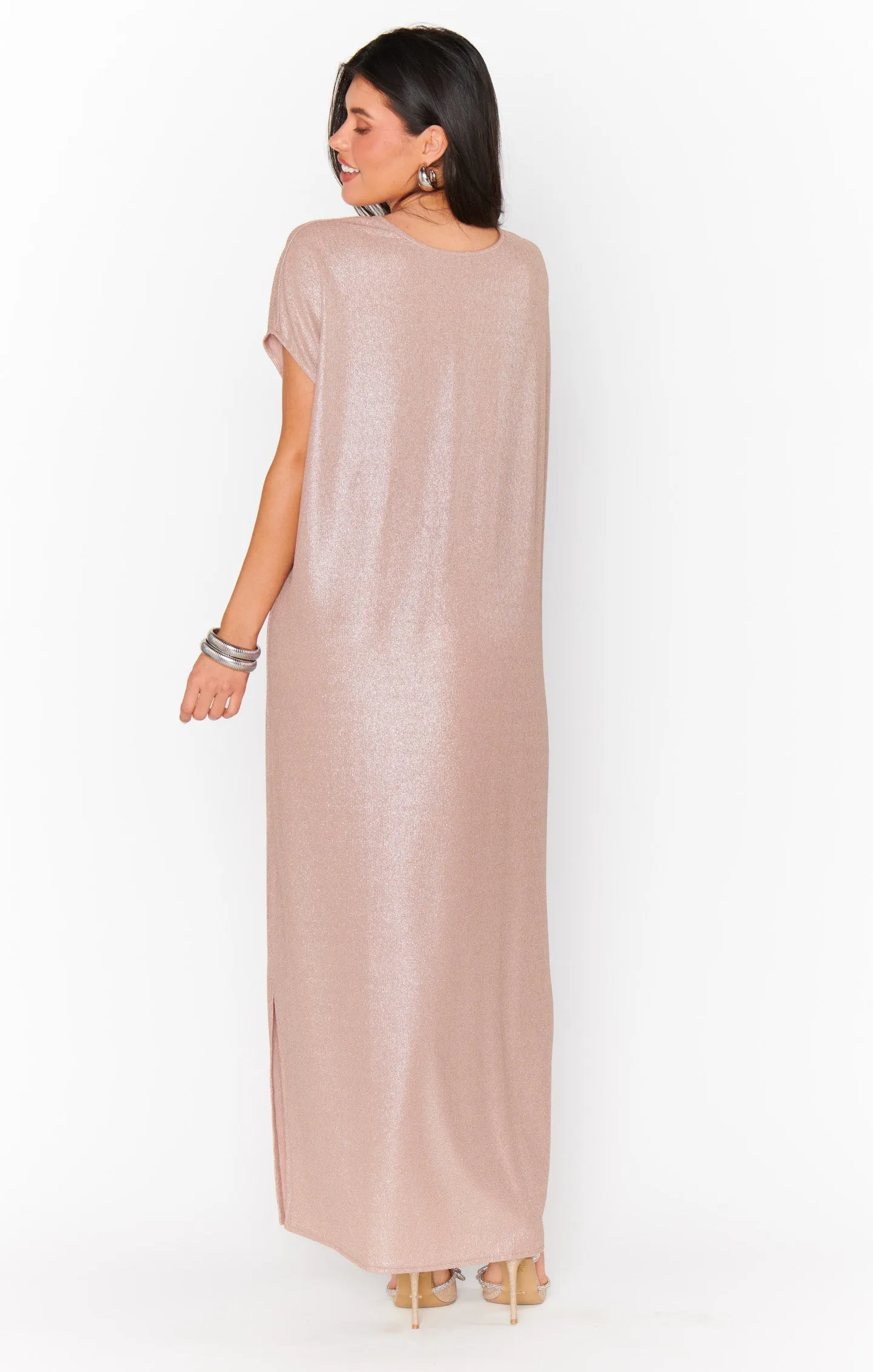 Worldly Dress ~ Champagne Glitz Knit