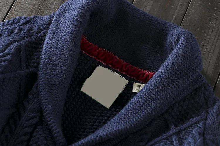 X05 Export Europe and America foreign trade original order tail goods cut label autumn and winter men's wool sweater cardigan sweater outer fashion