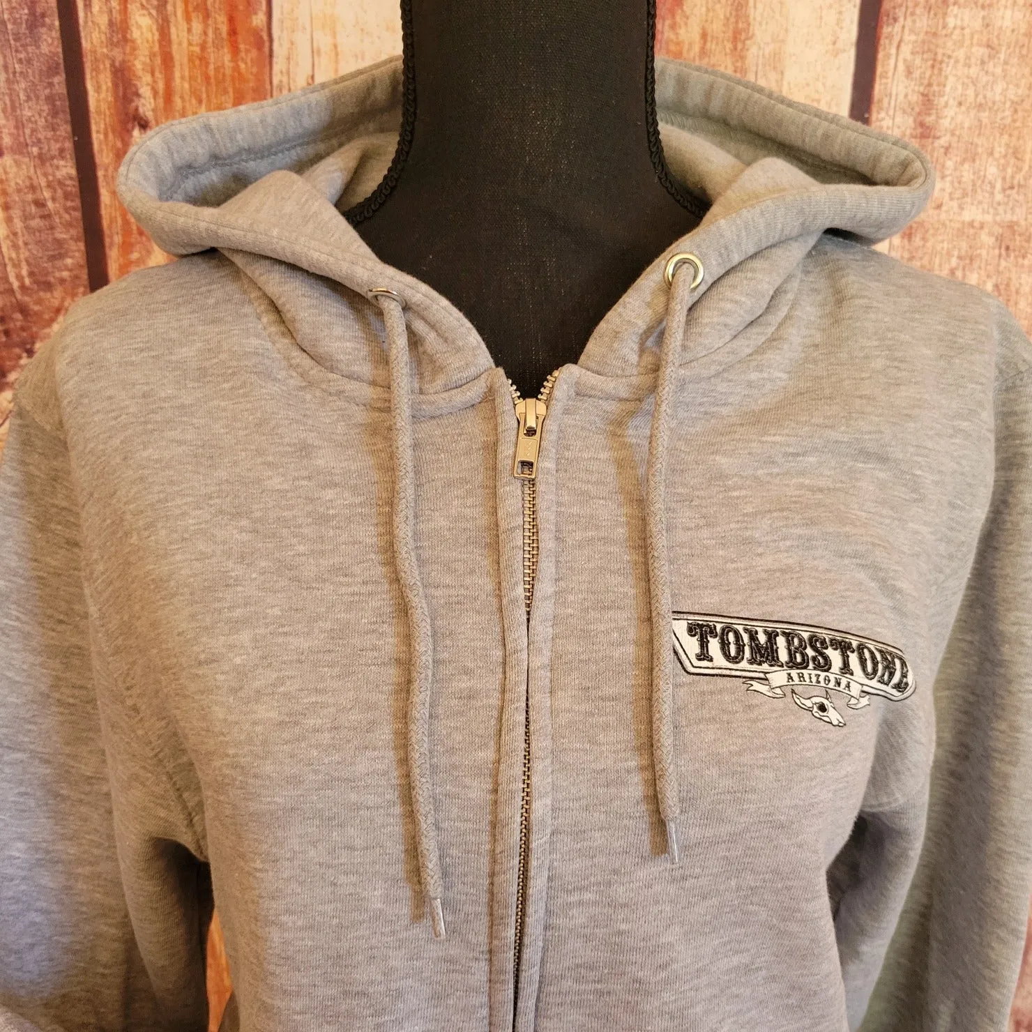 Zip-up Hoodie "Tombstone" by Black Anchor LST14003