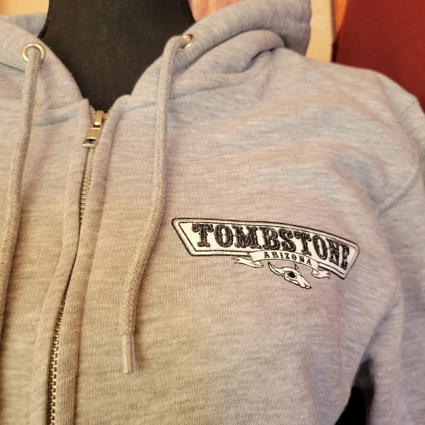 Zip-up Hoodie "Tombstone" by Black Anchor LST14003