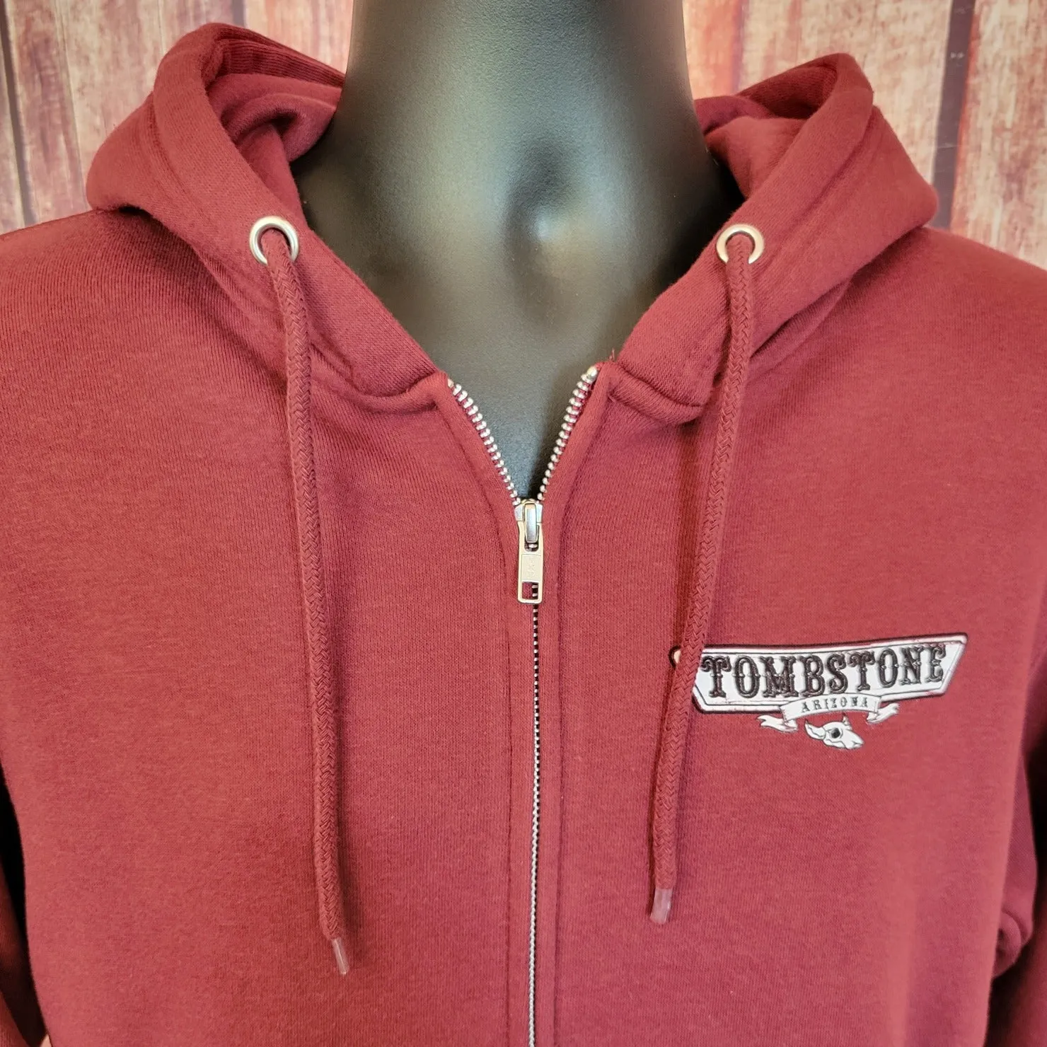 Zip-up Hoodie "Tombstone" by Black Anchor LST14003